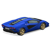 Aoshima A06544 1/32 Lamborghini Countach LPI 800-4 Metallic Blue Snap Kit