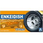 Aoshima A06625 1/24 Enkei Dish 15inch Tyres