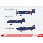 A&A Models 7238 1/72 Martin AM-1 Mauler Attack Aircraft Early
