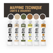Abteilung 502 303 Mapping Technique Lights and Shadows Modelling Oil Paint Set