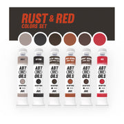 Abteilung 502 304 Rust and Red Colours Modelling Oil Paint Set