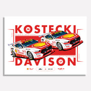Authentic Collectables ACP067 Shell V-Power Racing Team Davison/Kostecki 2025 Season Limited Edition Illustrated Print