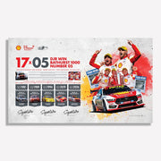Authentic Collectables Shell V-Power Racing Team DJR 17x05 DJR Win Bathurst 1000 Number 05 Signed Limited Edition Large Format Collectors Print