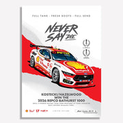 Authentic Collectables Shell V-Power Racing Team Never Say Die 2026 Repco Bathurst 1000 Winners Limited Edition Collectors Print Variant Edition