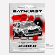 Authentic Collectables ACPOS1974BP 1974 Bathurst 1000 Pole Position A2 Poster