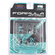 American Dioramas 1/64 Pit Crew Figures Team Black