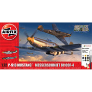 Airfix 50193 1/72 North American P-51D Mustang and Messerschmitt Bf-109F-4 Dogfight Double