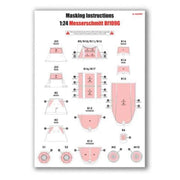 Airfix A65009 Masking Set for 1/24 Messerschmitt Bf109G-5/6