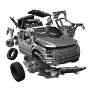 Airfix J6053 Ford F-150 Raptor Grey Quick Build