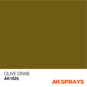 AK Interactive 1025 Olive Drab Spray Paint 150ml