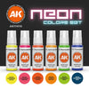 AK Interactive AK11610 Neon Colors Set (3rd Generation)