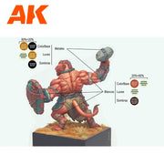 AK 11777 Signature Set Sergio Vilches 14 Acrylic Paints with Figure Starter Set (3rd Generation)