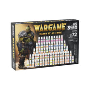 AK Interactive 11783 Wargame Paint It All Box 72 Colours Acrylic Paint Set (3rd Generation)