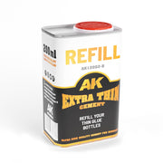 AK Interactive AK12002-B Plastic Model Glue Extra Thin Cement Refill 200ml