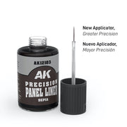 AK Interactive 12103 Precision Paneliner Sepia 30ml