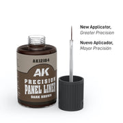 AK Interactive 12104 Precision Paneliner Dark Brown 30ml
