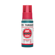 AK Interactive 17029 Quick Gen Turquoise Blue 18ml Acrylic Paint