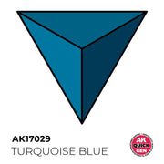 AK Interactive 17029 Quick Gen Turquoise Blue 18ml Acrylic Paint
