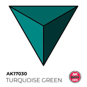 AK Interactive 17030 Quick Gen Turquoise Green 18ml Acrylic Paint