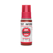 AK Interactive 17037 Quick Gen Infernal Red 18ml Acrylic Paint