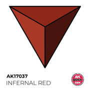 AK Interactive 17037 Quick Gen Infernal Red 18ml Acrylic Paint