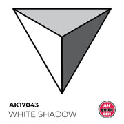 AK Interactive 17043 Quick Gen White Shadow 18ml Acrylic Paint