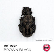 AK Interactive 17047 Quick Gen Brown Black 18ml Acrylic Paint