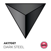 AK Interactive 17067 Quick Gen Dark Steal 18ml Acrylic Paint