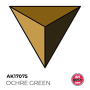 AK Interactive 17075 Quick Gen Ochre Green 18ml Acrylic Paint