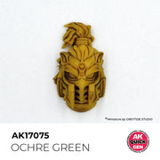 AK Interactive 17075 Quick Gen Ochre Green 18ml Acrylic Paint