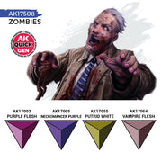 AK Interactive 17508 Quick Gen Zombies Acrylic Paint Set 4 Colours