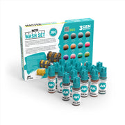 AK Interactive Master Acrylic Wash Set Full Range 18 Colors