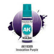 AK Interactive Acrylic Wash Invocation Purple Wash 18ml