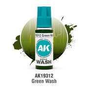 AK Interactive Acrylic Wash Green Wash 18ml