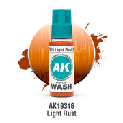 AK Interactive Acrylic Wash Light Rust Wash 18ml