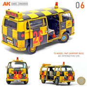 AK Interactive 35033 1/35 Volkswagen T2 Model 1967 Airport Bus