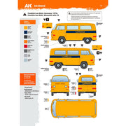AK Interactive 35033 1/35 Volkswagen T2 Model 1967 Airport Bus