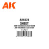 AK Interactive Styrene Sheet 2mm x 245 x 195mm