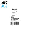 AK Interactive ABS Strips 0.50 x 0.50 x 350mm