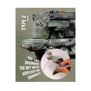 AK Interactive AK8062 Regular Camouflage Net Type 2 Brown