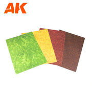 AK Interactive 8147 Punching Leaves Sheets Set 4 Units Of A4-Size Sheets