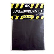 AK Interactive Black Aluminium Sheet 150um 200X250mm
