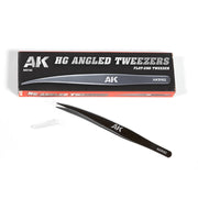AK Interactive 9162 HG Angled Tweezers 02 Flat-End