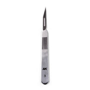 AK Interactive Stainless Steel Scalpel Handle (with 2 Blades)