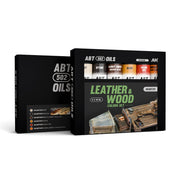 AK Interactive ABT 502 Leather and Wood Colours Oil Paint Set