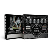 AK Interactive Artist Dense Acrylic Black & White Color Set