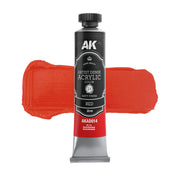 AK Interactive Artist Dense Acrylic Red Color Set