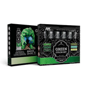 AK Interactive Artist Dense Acrylic Green Color Set
