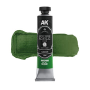 AK Interactive Artist Dense Acrylic Green Color Set