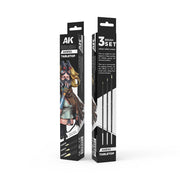 AK Interactive AKB102 Tabletop Brush Set (3pce)